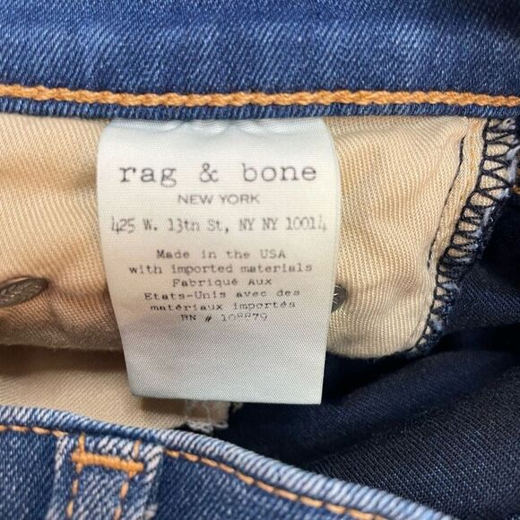 Rag & Bone Elephant Bell Low Rise Flare Leg Jeans Size 24 - Picture 9 of 11